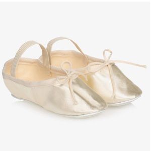 Katz Girls Ivory Satin Ballet Shoes size 5